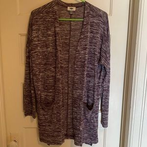 Old Navy. Duster cardigan. Heather purple. Size S.